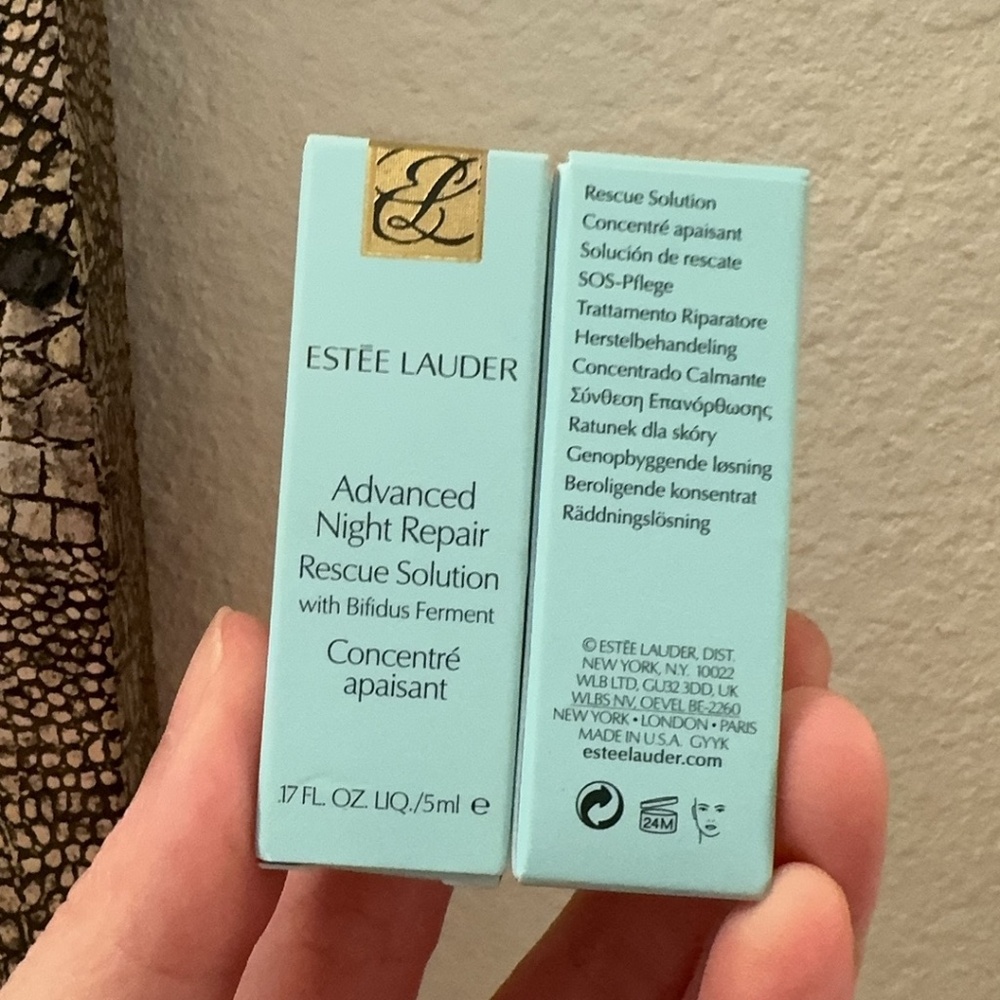 NIB Estee Lauder Advanced Night Repair Rescue Solution 0.17oz x 2